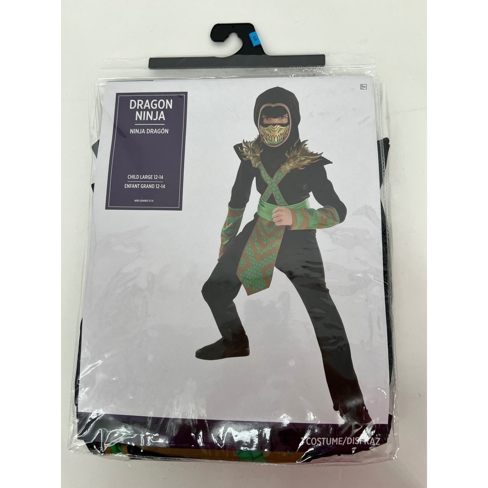 Dragon Ninja Costume Child‎ Large 12-14 Halloween Cosplay Party
